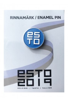 ESTO sinine nõelkinnitusega rinnamärk