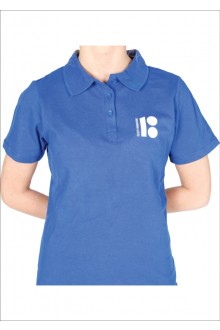 Naiste polosärk EV100 logoga, sinine 