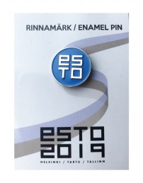 ESTO sinine nõelkinnitusega rinnamärk