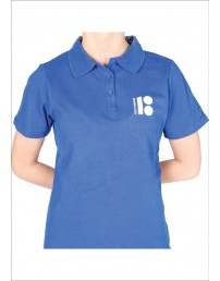 Naiste polosärk EV100 logoga, sinine 