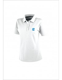 Meeste polosärk EV100 logoga , valge