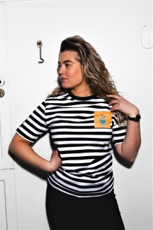 THE TALL SHIPS RACES 2021 striped shirt with a yellow pocket 