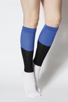EESTI women's cotton knee-highs in the colours of the Estonian flag