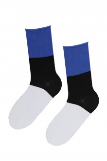 Cotton socks in the colours of the Estonian flag, 10 pairs