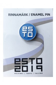 Blue pin badge ESTO