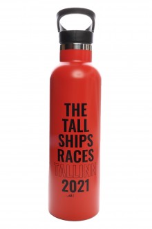 THE TALL SHIPS RACES 2021 red water bottle 