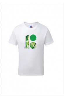 Children's T-shirt with a forest-themed logo