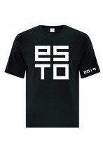 Cotton T-shirt ESTO, black