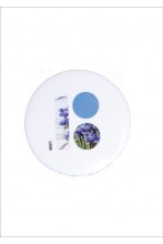Steel button badge with a picture of cornflowers