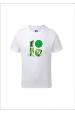 Children's T-shirt with a forest-themed logo