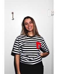 THE TALL SHIPS RACES 2021 stirped shirt with a red pocket 