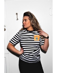 THE TALL SHIPS RACES 2021 striped shirt with a yellow pocket 