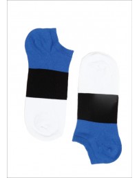 Low-cut cotton socks in the colours of the Estonian flag