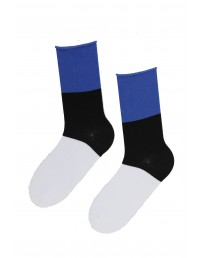 Cotton socks in the colours of the Estonian flag, 10 pairs