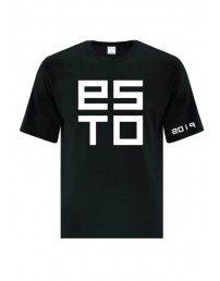 Cotton T-shirt ESTO, black