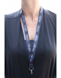 Black neckstrap ESTONIA, 50 pcs
