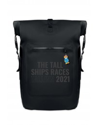 THE TALL SHIPS RACES 2021 backpack with black text