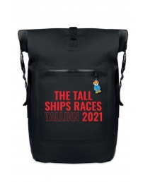 THE TALL SHIPS RACES 2021 backpack with red text