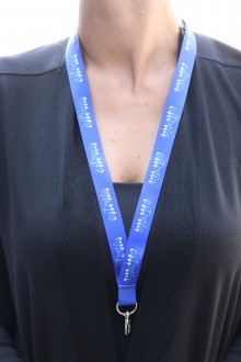 Синий ремешок на шею с надписью ESTONIA