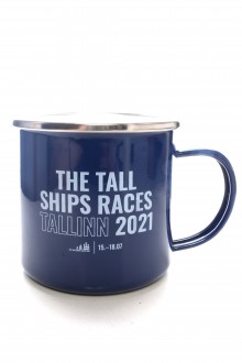 Металлическая кружка синего цвета THE TALL SHIPS RACES 2021