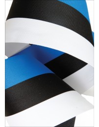 Лента с цветами государственного флага — синим, чёрным и белым, 90 мм
