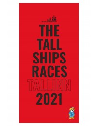 Пляжное полотенце красного цвета из микрофибры THE TALL SHIPS RACES 2021